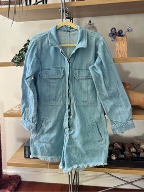 Free People Denim Romper